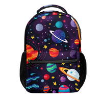 Fraigo Toddler Boys Backpack Водоустойчива книжна чанта Астронавти Вселена предучилищна раница чанти Детска градина за детска чанта за детска чанта за детска чанта