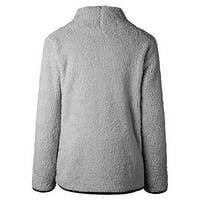 До 35% отстъпка дрехи Juebong жени в лека тежка суичър с фурми за коюртка топли топли меки ципове върхове зимен солиден цвят блуза за зимата