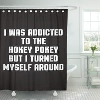 Хумор пристрастен към хокей забавни шеги забавно лудо готино хипстър декор за баня баня за баня душ завеса