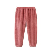 Двойка eyicmarn, съвпадаща пижама фланела с дълъг ръкав еластични панталони и шал шезюни с мек спално облекло за нощни ноги