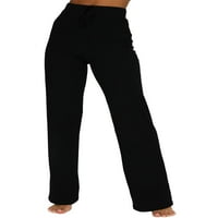 Nokiwiqis женски твърд цвят с висок панталонен панталони с теглене с теглене с теглене