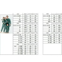 Семейство Canrulo, съвпадащо коледни пижами памучни елени Писмо отпечатани върхове с дълъг ръкав райета пижама панталон за възрастни и деца