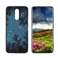 Starry-нощ-Forest-Sky-Телефон калъф, дегин за LG K Plus Case Men, гъвкав силиконов шок-устойчив калъф за LG K Plus