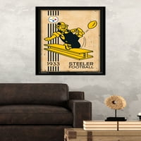 Pittsburgh Steelers - Retro Logo Wall Poster, 22.375 34