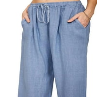 Жени еластични йога панталони с висока талия джоб