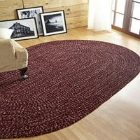 По -добри тенденции Chenille Tweed Polyester 30 50 сплетен килим - бордо Mauve