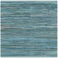 RAG ROBYNE RAIMED COTTOR RUNNER RUG, Blue Multi, 2'3 7 '