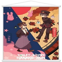 Тоалетна обвързана с Hanako-Kun-Стенски плакат Hanako & Tsukasa с магнитна рамка, 22.375 34
