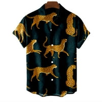 Нова хавайска риза за мъже Сладко куче късо ръкав блуза хлабава извънгабаритна мъжка риза улично облекло модни дрехи върхове тени тениска