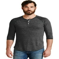 Eco-Jersey 3 4 ръкав Raglan Henley