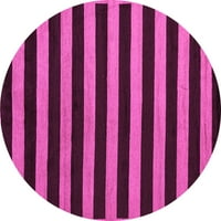 Агли Компания Закрит Кръг Абстрактни Розови Модерни Площ Килими, 6 ' Кръг