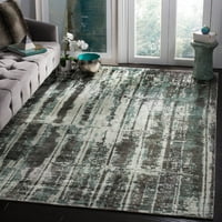 Mirage Hadley Abstract Area Rug, Silver Grey, 8 '10'