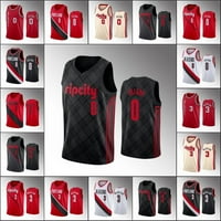 NBA_ Jersey Men Portland Trail''blazers''Basketball Дамиан Лилард К. Дж. Макколум Джърси