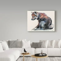 Изобразително изкуство 'полско Вълче кученце' платно изкуство от Марк Адлингтън