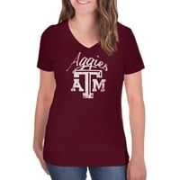 Тексас А & М Аги дамска туника в Деколте памучна тениска
