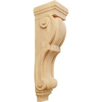 Ekena Millwork 9 W 10 D 34 H Super Jumbo Традиционно дърво Corbel, Red Oak