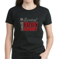 CAFEPRESS - Survivor на мозъчната хирургия - тъмна тениска на жените