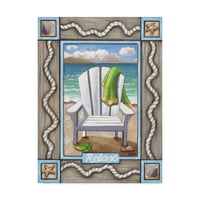 Търговска марка изобразително изкуство 'плажен стол Релакс' платно изкуство от Кати Хорват-Бюканън