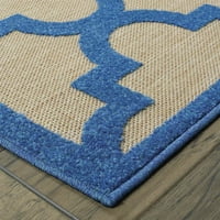 Ориенталски тъкачи на Америка Сирос Геометричен вътрешен полипропилен килим, пясък