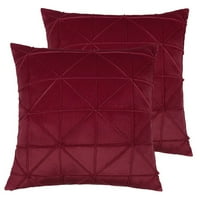 Уникални изгодни геометрични калъфки за възглавници червени 16 х16