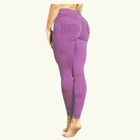 shpwfbe sweatpants жени панталони за жени фитнес упражнение разтягане с висока талия кльощав джоб