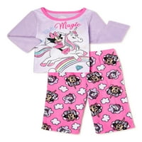 Мини Маус бебе и малко дете момичета руно пижама комплект, 2-парче, размери 12м-4Т