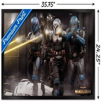 Междузвездни войни: Мандалорският сезон - Плакат за стена на бойната група, 22.375 34