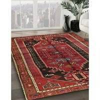 Ahgly Company Indoor Rectangle Traditional Sienna Brown Persian Area Cugs, 7 '9'