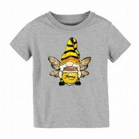 Тениска от ровга за момиче момчета и момичета пчелни фестивал Карикатури за печат мед тениска на годината на години деца с къс ръкав детски върхове