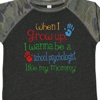 Мастически училищен психолог като мама подарък Toddler Boy или Thddler Girl тениска