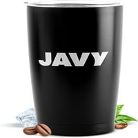 Javy Coffee Tumbler с капак, чаша за кафе от неръждаема стомана, вакуумна изолирана термична халба Oz