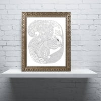 Търговска марка изобразително изкуство Животни 31 платно изкуство от Здравей Ангел, злато богато украсена рамка