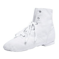 Qxutpo бебешки обувки Деца платно танци мека подметка тренировъчен балет ежедневни сандали танцови обувки размер 10.5-11y