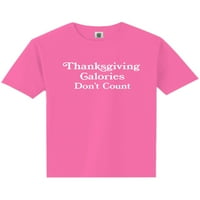 Калориите на Деня на благодарността не отчитат тениската с неон с къс ръкав