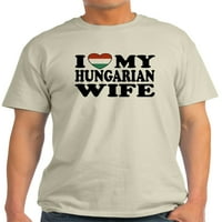 Cafepress - Обичам моята унгарска съпруга - лека тениска - CP