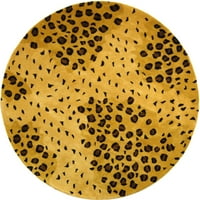 Soho Roxanne пунктирана вълна от вълна, злато черно, 8 '8' кръг
