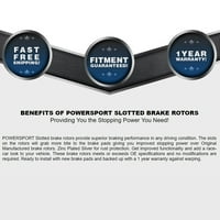 Комплект за задни спирачки и ротори на PowerSport предни спирачки