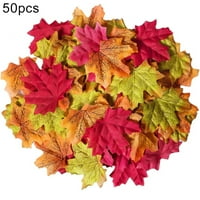 Ludlz Assorted Смесено дълбоко есенно оцветени изкуствени кленови листа за сватби, благодарности, събития и декорация на кленови листа на Maple Leaf