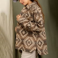 Клирънс дамски палта женски есен зима ново свободно издание с дълъг ръкав винтидж яке