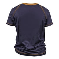 Tking модни мъжки ризи raglan тениска ретро късо ръкав кръгла шия буква за печат на върхове ризи за мъже
