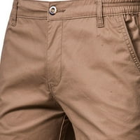 Панталони панталони за мъже ежедневни модни мъже ежедневни спортни летни солидни разхлабени къси джобни панталони активно облекло