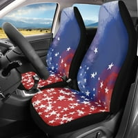 Национален флаг Преден капак на седалката за кола за столчета за кола Лесно за инсталиране на капак за предни облекла за жени за жени Универсални за автомобили
