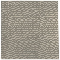 Вълни абстрактни тъмносиво област килим от Кавка дизайн