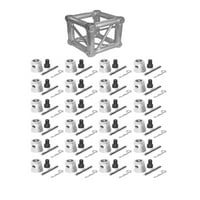 Подхожда на Global Truss Universal 12 Square Corner Junction Bo Cube начин с половин конични съединители за 4-годишна инсталация