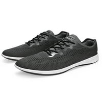 Daeful мъжки бягащи обувки Мрежа атлетични обувки дантела маратонки мъже леки ежедневни дишащи пешеходни маратонки сиво 6