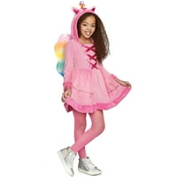 Хелоуин Розово доста Пегас костюм за момичета, малки