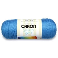 Caron® Simply Soft® средна акрилна прежда, кобалтово синьо 6oz 170g, дворове