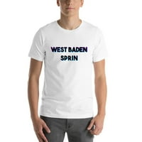 3XL Tri Color West Baden Sprin с къс ръкав памучна тениска от неопределени подаръци