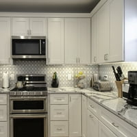 Дизайн къща Брукингс кухненски шкаф Миялна машина панел 24х34. 5х0. 75, бял