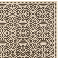 Linden Odetta Damask Runner Rug, Cream Brown, 2 '8'